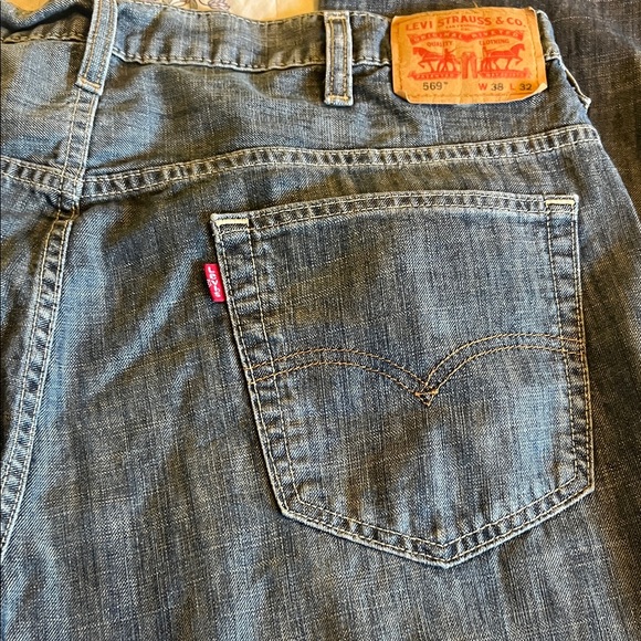 Levi's Men's Blue Straight-Leg Jeans - Picture 5 of 7